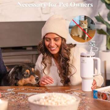 Amreich Bling Diamond Straw Cover for Stanley Cup Accessories - Silicone Straw Toppers with Silver Rhinestone fit 9-12mm Straws Sparkle Straw Cover Cap for Tumblers