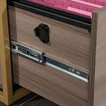 Sauder International Lux Lateral File, Diamond Ash Finish