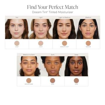 jane iredale Dream Tint SPF 15 Tinted Moisturizer, Medium Light, 1.7 Fluid Ounce