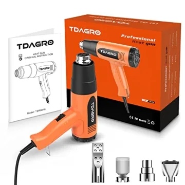 Powerful 1600W Heat Gun with Dual Settings & Nozzles