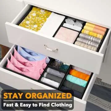 SpaceAid Drawer Organizer 12 Pack for Baby Clothes & Storage