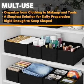 SpaceAid Drawer Organizer 12 Pack for Baby Clothes & Storage