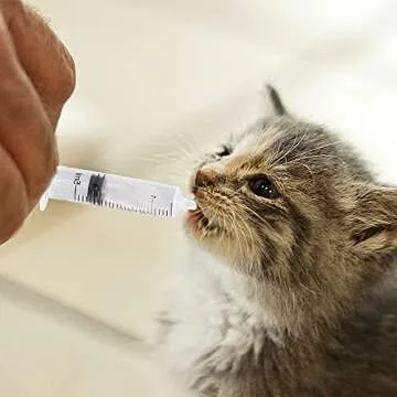 24 Pack 5ml Plastic Syringes, Individually Sealed with Cap for Feeding Pets, Liquid, Lip Gloss, Paint, Epoxy Resin, Oil, Watering Plants, Refilling