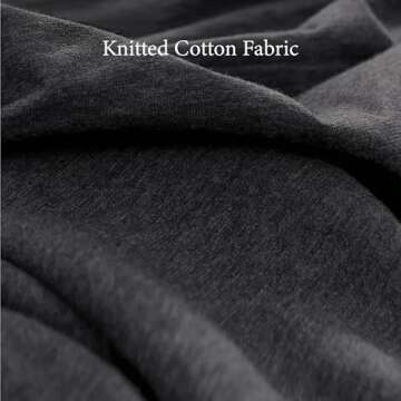 PURE ERA Jersey Knit Duvet Cover Set 100% Cotton Super Soft