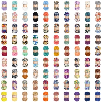 JubileeYarn Fun Finger Loops Yarn - Jumbo Polyester - 100g/Skein - Variety Pack - 3 Skeins