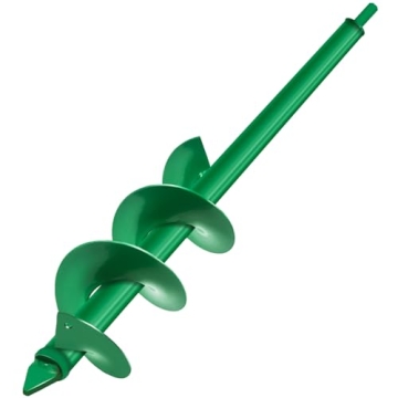 Heavy Steel Auger Drill Bit - 4x25 Inch for Easy Planting