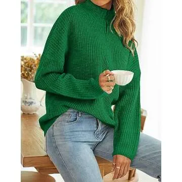 MEROKEETY Women's Long Sleeve Knit Sweater - Stylish Comfort
