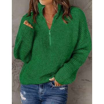 MEROKEETY Women's Long Sleeve Knit Sweater - Stylish Comfort
