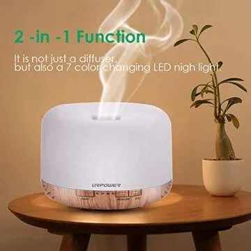 URPOWER 500ml Aromatherapy Essential Oil Diffuser