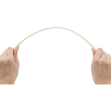 Natural Bamboo Sticks for Arts and Crafts, Flexible Wood (15.5 in, 100 Pack)