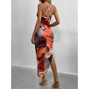 Stylish SOLY HUX Tie Dye Bodycon Cami Dress for Women