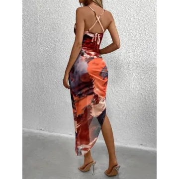 Stylish SOLY HUX Tie Dye Bodycon Cami Dress for Women