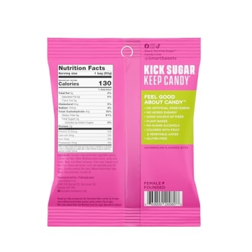 SmartSweets Sourmelon Bites Low Sugar Gluten-Free Candy