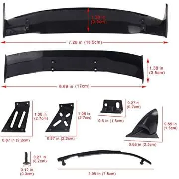 Coolplay® RC Car Spoiler for 1/10 Racing Enthusiasts