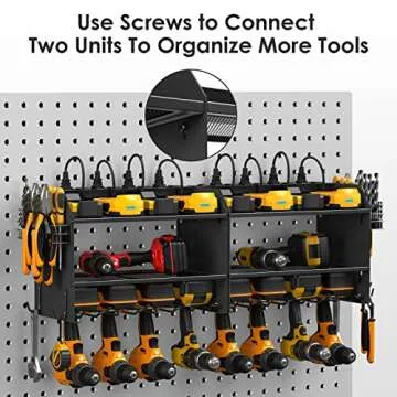 CCCEI Wall Mount Power Tool Organizer with Charging Station