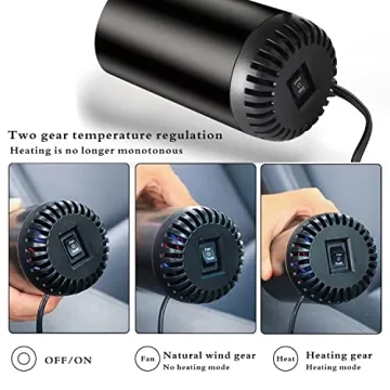 Portable Car Heater & Windshield Defogger 12V 150W