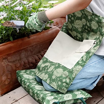 Colwelt Vintage Garden Kneeling Pad Set for Comfort and Style