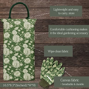 Colwelt Vintage Garden Kneeling Pad Set for Comfort and Style