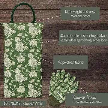 Colwelt Vintage Garden Kneeling Pad Set for Comfort and Style