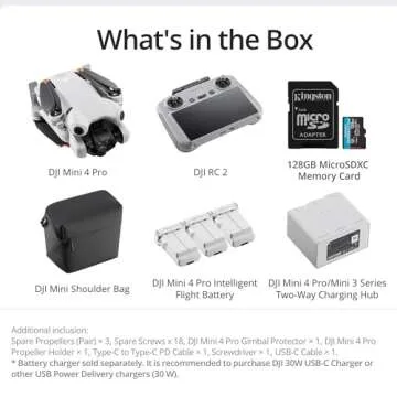 DJI Mini 4 Pro Fly More Combo Drone with 128GB Card