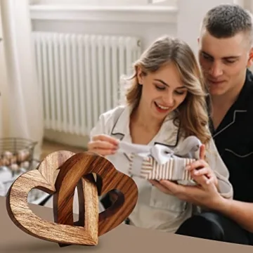 Handmade Wooden Heart Gifts for Couples - Romantic Decor