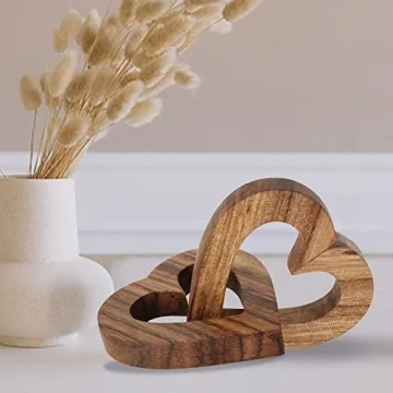 Handmade Wooden Heart Gifts for Couples - Romantic Decor