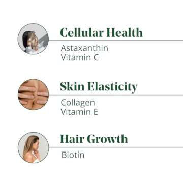 Semaine Hair & Skin Gummy — Collagen Gummy with Astaxanthin – Promotes Healthy Aging, Boosts Hai...