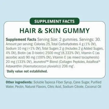 Semaine Hair & Skin Gummy — Collagen Gummy with Astaxanthin – Promotes Healthy Aging, Boosts Hair & Nail Strength, Supports Joints & Immune System, Wrinkle Support. (60 Count)