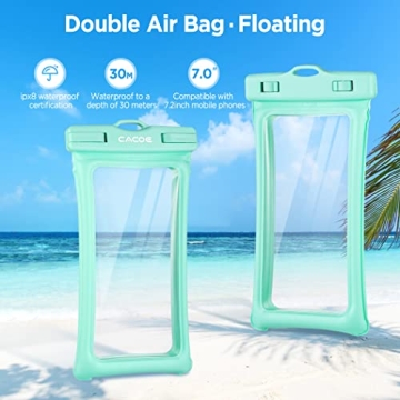Floatable Waterproof Phone Case 2 Pack for 7"