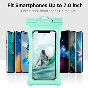 Floatable Waterproof Phone Case 2 Pack for 7"