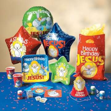 HAPPY BIRTHDAY JESUS" TABLEWARE - Party Supplies - 32 Pieces