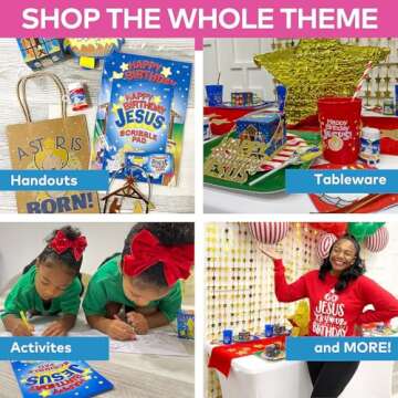 HAPPY BIRTHDAY JESUS" TABLEWARE - Party Supplies - 32 Pieces