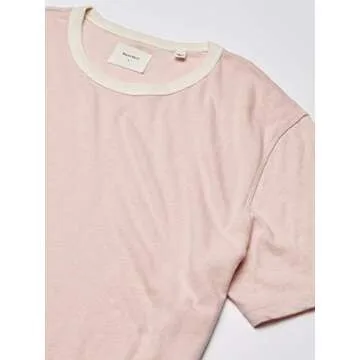 Billy Reid Men's Ringer T-Shirt in Washed Rose - Stylish Comfort