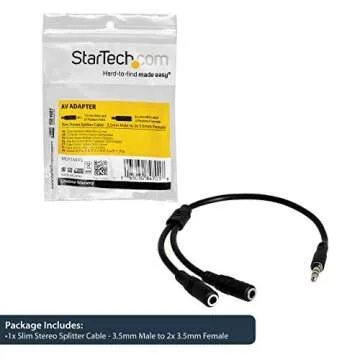 StarTech 3.5mm Audio Extension Y Cable for Audio Sharing