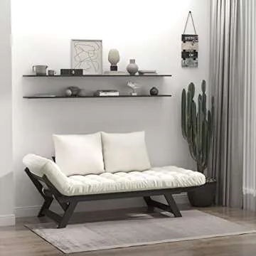 HOMCOM Convertible Chaise Lounger Sofa Bed - 3 Positions