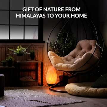 Himalayan Salt Lamp Multicolor with USB & Plastic Base – Hand-Carved Himalayan Salt Lamp for Home, Office, and Dorm Decor | LED Multicolor Salt Lamp for Relaxation, Ambiance, and Air Purification