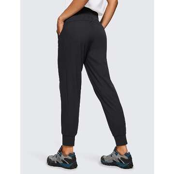 CRZ YOGA Athletic High Waisted Joggers for Women 27.5" - Lightweight Workout Travel Casual Outdoor H...