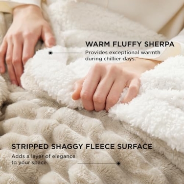 Bedsure Sherpa Throw Blanket for Cozy Winter Nights