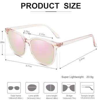 Myiaur Polarized Sunglasses: Stylish UV Protection for Women