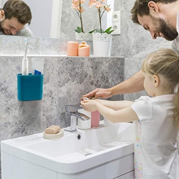 YJOHIGO Wall Mount Toothbrush Holder for Bathroom Organization