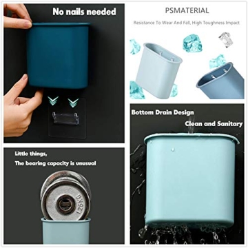 YJOHIGO Wall Mount Toothbrush Holder for Bathroom Organization