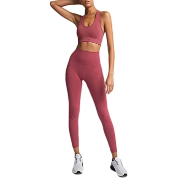 Hotexy Seamless 2 Piece Workout Set for Women
