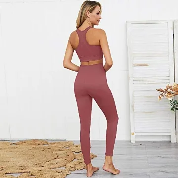 Hotexy Seamless 2 Piece Workout Set for Women