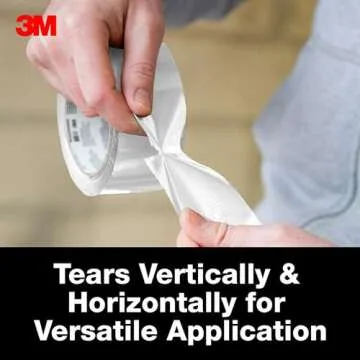 3M Multi-Use Colored Duct Tape, White with Strong Adhesive and Water-Resistant Backing, Multi-Surface 3M Duct Tape for Indoor and Outdoor Use, 1.88 Inches x 20 Yards, 1 Roll (3920-WH)