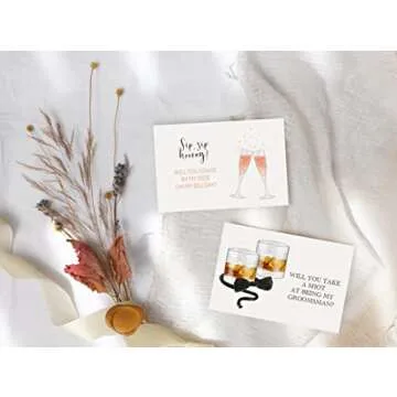 Set of 20,Maid of Honor Proposal Gifts and Bride & Groomsmen Gifts,Bridesmaid + Groomsman Set of 20