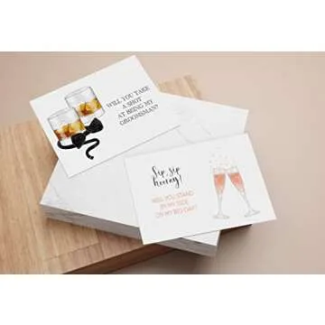 Set of 20,Maid of Honor Proposal Gifts and Bride & Groomsmen Gifts,Bridesmaid + Groomsman Set of 20