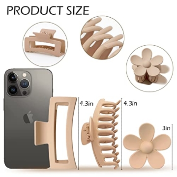 Large Hair Clips for Women - Strong Hold & Stylish