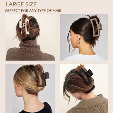 Large Hair Clips for Women - Strong Hold & Stylish