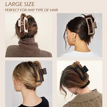 Large Hair Clips for Women - Strong Hold & Stylish