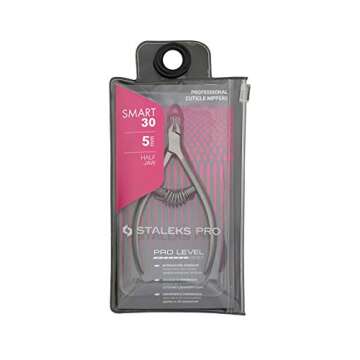 STALEKS Pro Smart 30 NS-30-5 Professional Spring Cuticle Nippers 1/2 Jaw 5mm